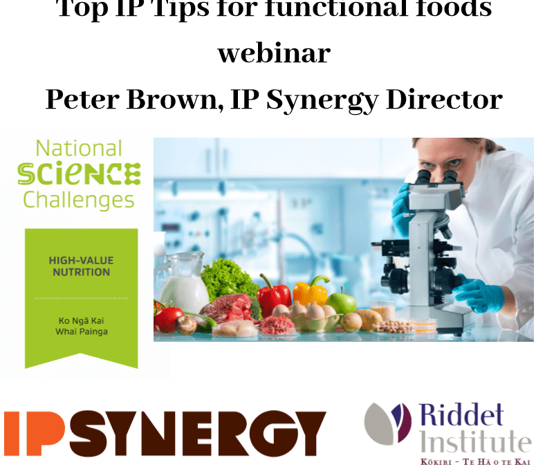 Top IP tips for functional foods