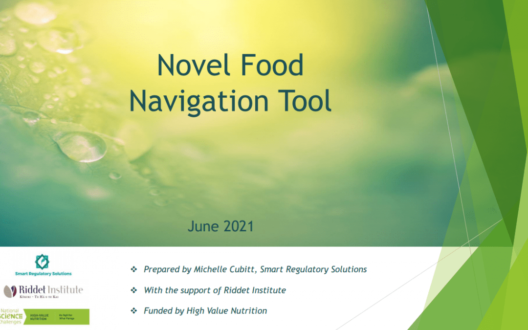 New HVN Novel Foods Navigation Tool